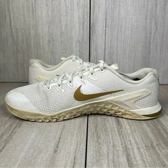 Nike Metcon 4 White Gym Sneaker Weight Lifting Athletic Shoe Womens Size 10 - Picture 2 of 10